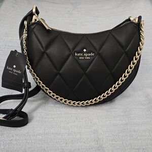 KATE SPADE CAREY SMOOTH QUILTED LEATHER CONVERTIBLE BAG NWT